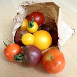 Locally grown tomatoes